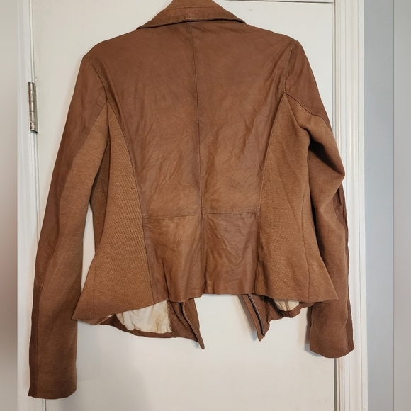 Bod & Christensen leather moto jacket brown size large - Picture 7 of 16